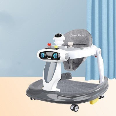 Baby Walker Anti-O-leg Baby Children's Multi-functional Anti-rollover Walker $167.98 Dana Fashion Color: Elegant grey Size: Dazzle Baby & Mother Product information: Product name: Baby Walker Size: 72*62*44cm Material: Plastic Applicable age: 7-18 months