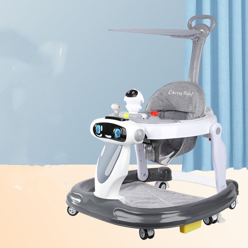 Baby Walker Anti-O-leg Baby Children's Multi-functional Anti-rollover Walker $172.36 Dana Fashion Color: Elegant grey Size: Flagship Baby & Mother Product information: Product name: Baby Walker Size: 72*62*44cm Material: Plastic Applicable age: 7-18 month