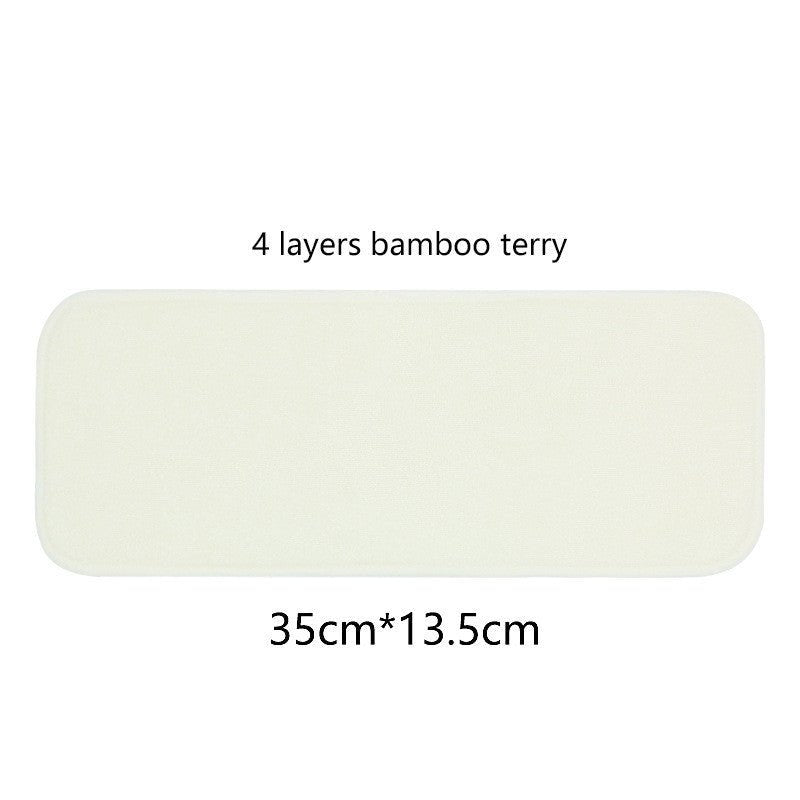 Baby Washable 4-layer Pure Bamboo Fiber Diapers Bamboo Terry Absorbent Diapers $9.37 Dana Fashion Color: SMT070 style: 35X13.5cm Baby & Mother Product information: Material: Bamboo fiber Applicable age: 6-12 months, 1-3 years old, 0-6 months Applicable pe