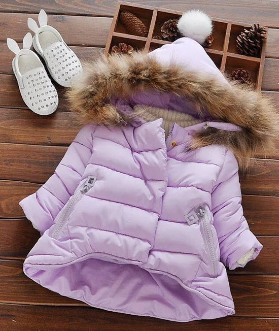 Baby Winter Jacket $65.85 Dana Fashion Color: Purple Appropriate Height: 100 Baby Clothing Main fabric composition: cotton 1. Asian sizes are 1 to 2 sizes smaller than European and American people. Choose the larger size if your size between two sizes. Pl