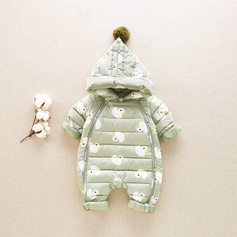 Baby winter white down jacket $119.55 Dana Fashion Color: Green Size: 100cm Baby Clothing Fabric composition: 100% polyester fiber Liner material: 100% polyester fiber Filling: 90% white duck down 10% feathers 1. Asian sizes are 1 to 2 sizes smaller than