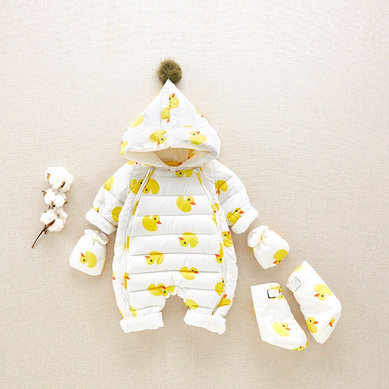 Baby winter white down jacket $119.55 Dana Fashion Color: Yellow Size: 100cm Baby Clothing Fabric composition: 100% polyester fiber Liner material: 100% polyester fiber Filling: 90% white duck down 10% feathers 1. Asian sizes are 1 to 2 sizes smaller than