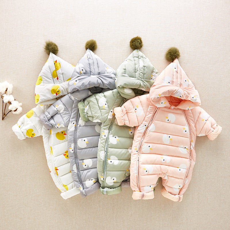 Baby winter white down jacket $119.55 Dana Fashion Color: Gray Size: 100cm Baby Clothing Fabric composition: 100% polyester fiber Liner material: 100% polyester fiber Filling: 90% white duck down 10% feathers 1. Asian sizes are 1 to 2 sizes smaller than E