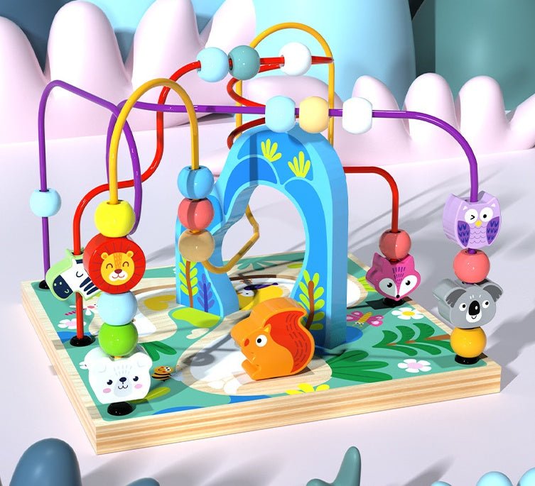 Baby Wooden Toys For Boys And Girls $108.46 Dana Fashion Color: Blue Toys & Hobbies Product information: Product name: Multi-functional scenes around the bead treasure box Product weight: 1.9kg Product packaging size: 23*23*32 Gross net weight: 24/23kg Ma