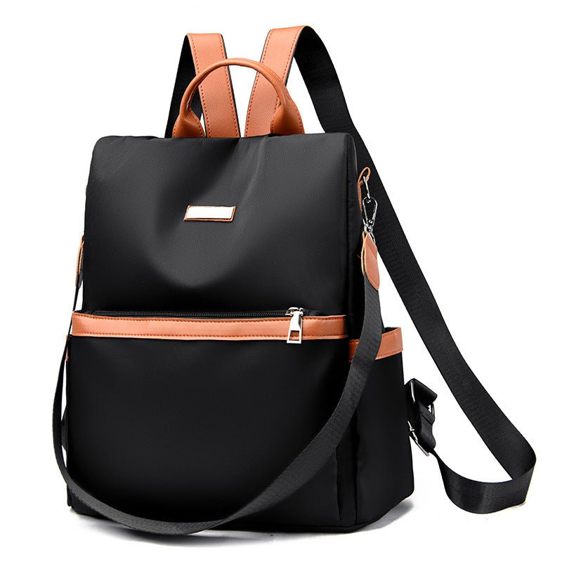 Backpack All-match Anti-theft Messenger Bag White Ditch $40.46 Dana Fashion Color: Black Women's Bags Product information: Lining texture: Polyester Pattern: solid color Color: black, blue, red, gray Processing Method: soft surface Outer bag type: Three-d
