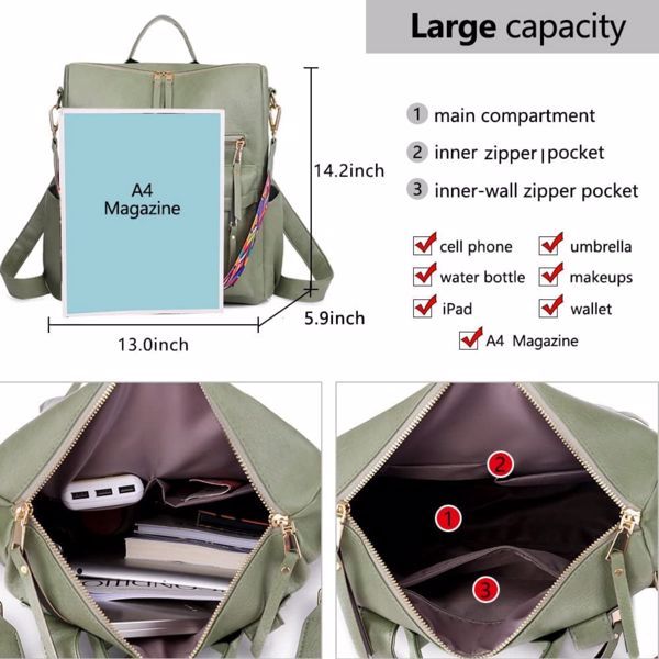Backpacks, Prohibited Sales Platforms - Walmart, Temu $69.00 Dana Fashion Style: Backpack Women's Bags Material： Pattern Type： Style： Decoration： For people： Applications： Closure： This stylish backpack purse for women is the perfect fusion of handbag and