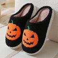 Halloween Pumpkin Cartoon Slippers Warm Winter Slippers Men And Women Couples Indoor House Shoes - DanaFashionstore