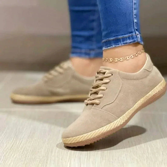 New Women's Lace-up Casual Round Toe Flat Comfort Shoes - DanaFashionstore