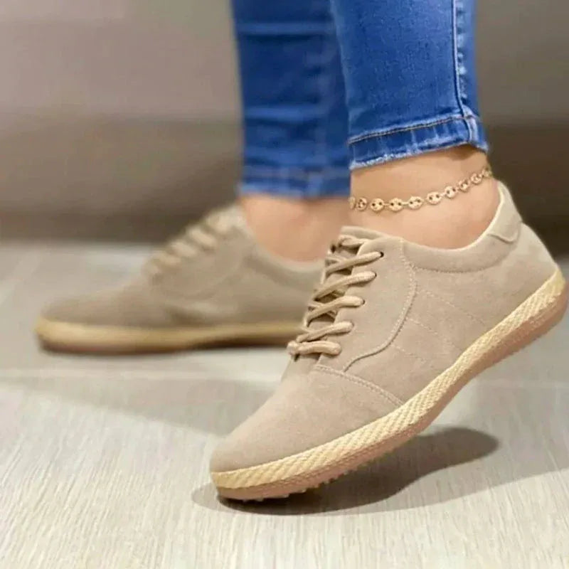 New Women's Lace-up Casual Round Toe Flat Comfort Shoes - DanaFashionstore