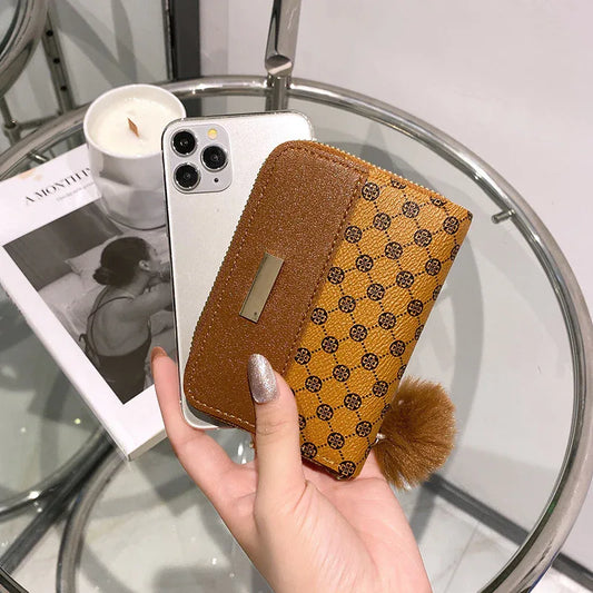 Women's Short Printing Color Contrast Korean Style Bag Wallet - DanaFashionstore