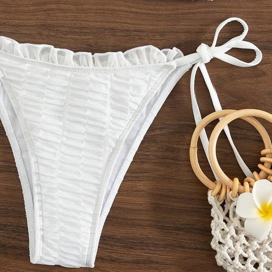 Women's Solid Color Stringy Selvedge Sexy Bikini - DanaFashionstore