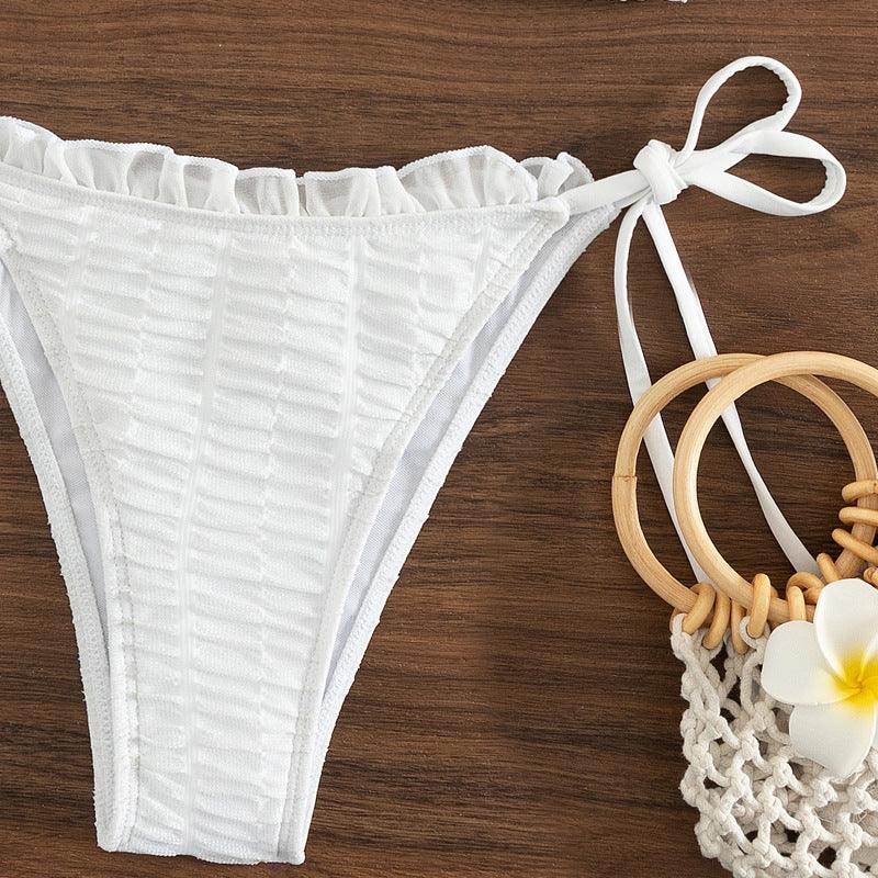 Women's Solid Color Stringy Selvedge Sexy Bikini - DanaFashionstore