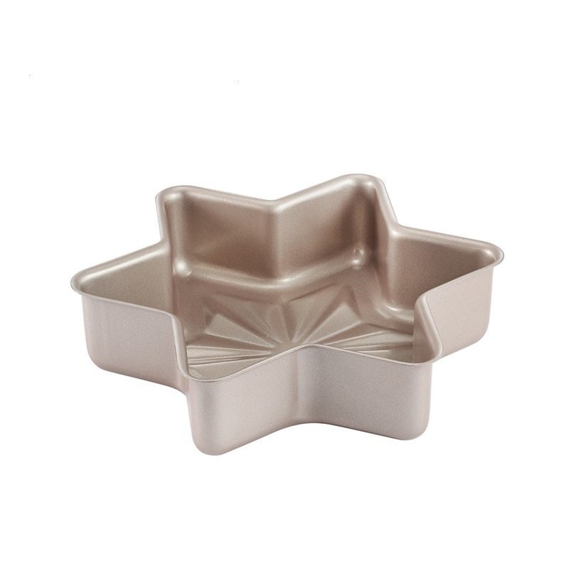 Bake mousse cake molds $28.01 Dana Fashion Color: Gold Dana's Kitchen Product Information: Product category: Cake mold Shape: Irregular texture of material; carbon steel Article number; WK9142 Purpose: Baking Packing list: 1 * cake mold Temperature resist