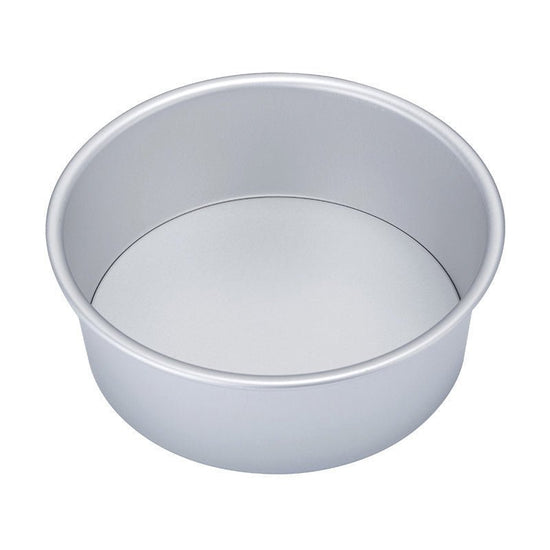 Baking Mold Cake Mold Tool Bottom Cake Mold Oven $55.45 Dana Fashion Color: Silver Dana's Kitchen Product information Product Category: Cake Mould Shape: round Material: Aluminum alloy Size: 12 inches color：silver Package: Aluminum alloy cake mold*1