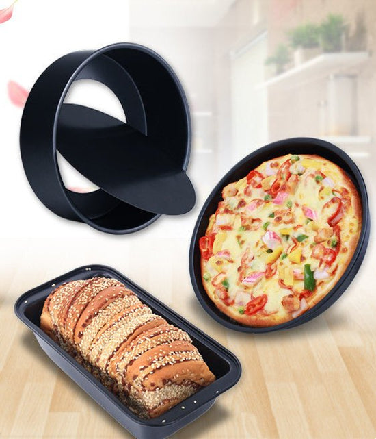 Baking Tool Set, Cake Mold Pizza Bakeware Oven Utensils $54.38 Dana Fashion Color: Threepiece abrasive tool set Dana's Kitchen Product Information: Color: gold three-piece set, three-piece abrasive tool set, 5 abrasive tools, 5golden abrasive tool Item: B