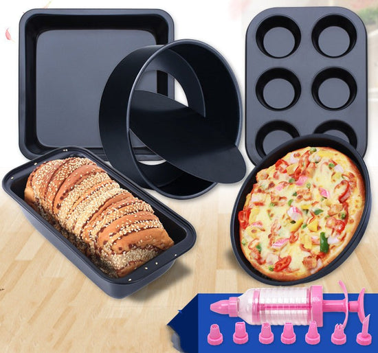 Baking Tool Set, Cake Mold Pizza Bakeware Oven Utensils $65.28 Dana Fashion Color: 5abrasive tools Dana's Kitchen Product Information: Color: gold three-piece set, three-piece abrasive tool set, 5 abrasive tools, 5golden abrasive tool Item: Baking tool se