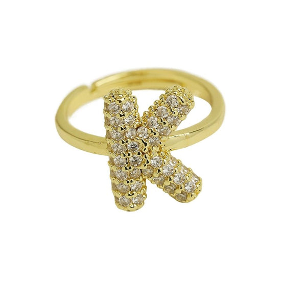Balloon Bubble Cute 26 English Letters Open Ring $20.04 Dana Fashion Color: Gold Ring K Size: Adjustable Opening Women's Accessories Product information: Type: Opening Process: Electroplating Color: gold ring A, gold ring B, gold ring C, gold ring D, gold