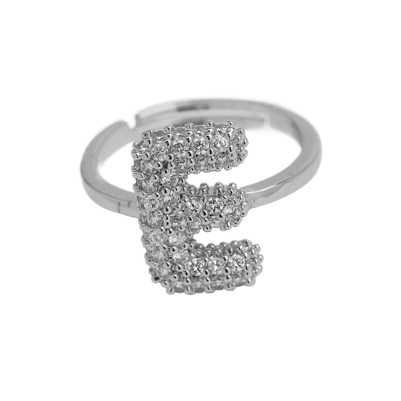 Balloon Bubble Cute 26 English Letters Open Ring $20.04 Dana Fashion Color: Silver Ring E Size: Adjustable Opening Women's Accessories Product information: Type: Opening Process: Electroplating Color: gold ring A, gold ring B, gold ring C, gold ring D, go