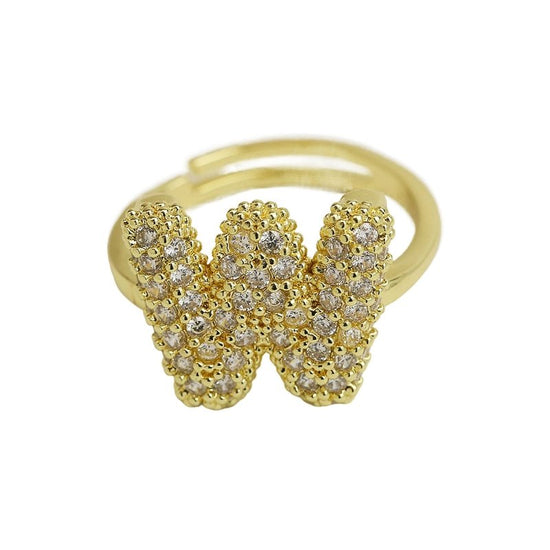 Balloon Bubble Cute 26 English Letters Open Ring $20.04 Dana Fashion Color: Gold Ring W Size: Adjustable Opening Women's Accessories Product information: Type: Opening Process: Electroplating Color: gold ring A, gold ring B, gold ring C, gold ring D, gold