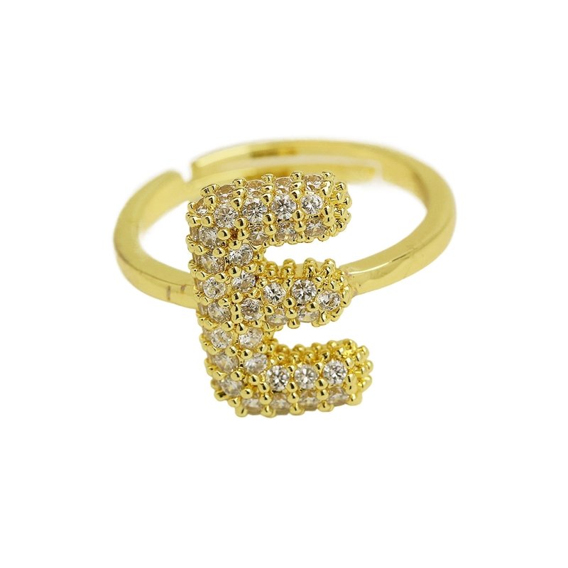 Balloon Bubble Cute 26 English Letters Open Ring $20.04 Dana Fashion Color: Gold Ring E Size: Adjustable Opening Women's Accessories Product information: Type: Opening Process: Electroplating Color: gold ring A, gold ring B, gold ring C, gold ring D, gold
