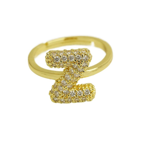 Balloon Bubble Cute 26 English Letters Open Ring $20.04 Dana Fashion Color: Gold Ring Z Size: Adjustable Opening Women's Accessories Product information: Type: Opening Process: Electroplating Color: gold ring A, gold ring B, gold ring C, gold ring D, gold