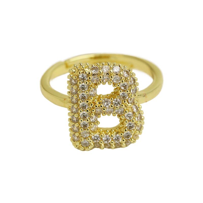 Balloon Bubble Cute 26 English Letters Open Ring $20.04 Dana Fashion Color: Gold Ring B Size: Adjustable Opening Women's Accessories Product information: Type: Opening Process: Electroplating Color: gold ring A, gold ring B, gold ring C, gold ring D, gold