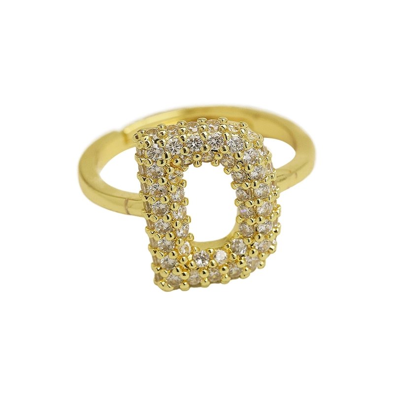 Balloon Bubble Cute 26 English Letters Open Ring $20.04 Dana Fashion Color: Gold Ring D Size: Adjustable Opening Women's Accessories Product information: Type: Opening Process: Electroplating Color: gold ring A, gold ring B, gold ring C, gold ring D, gold