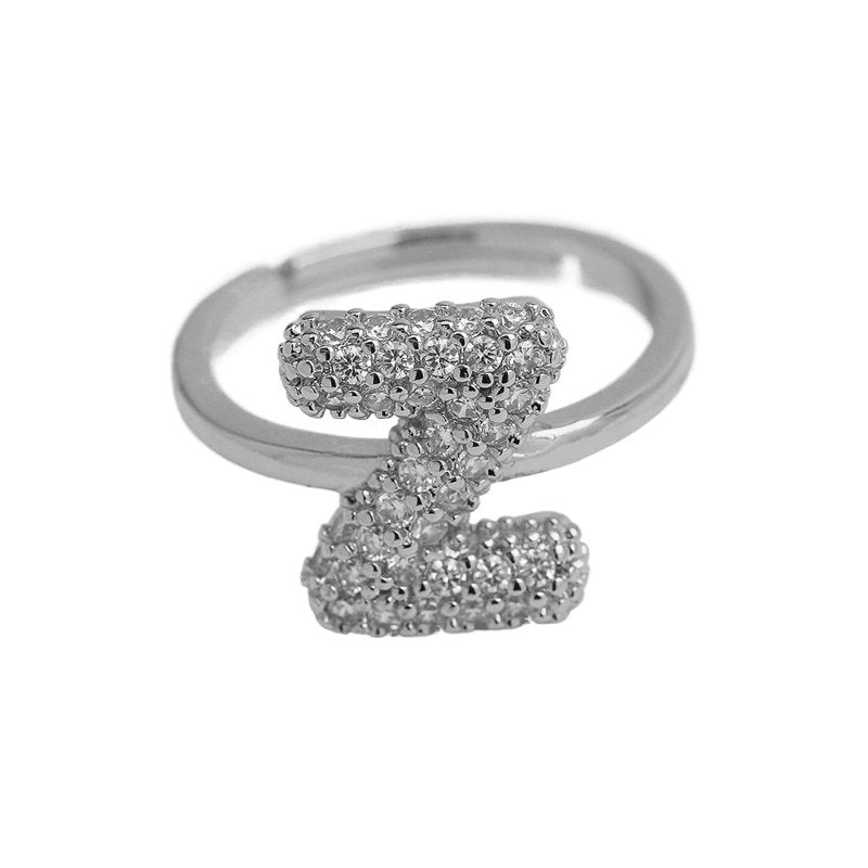 Balloon Bubble Cute 26 English Letters Open Ring $20.04 Dana Fashion Color: Silver Ring Z Size: Adjustable Opening Women's Accessories Product information: Type: Opening Process: Electroplating Color: gold ring A, gold ring B, gold ring C, gold ring D, go
