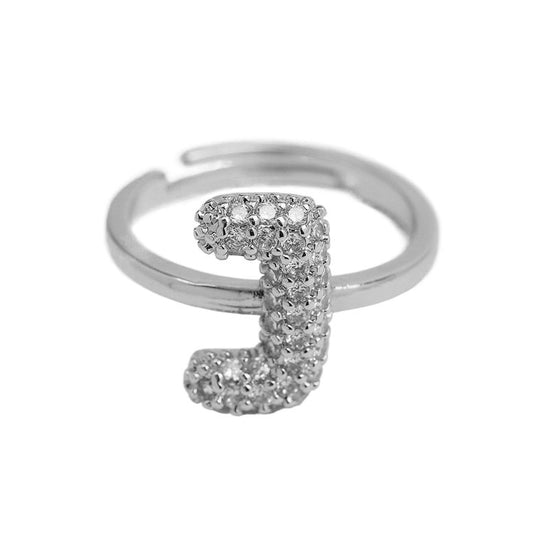 Balloon Bubble Cute 26 English Letters Open Ring $20.04 Dana Fashion Color: Silver Ring J Size: Adjustable Opening Women's Accessories Product information: Type: Opening Process: Electroplating Color: gold ring A, gold ring B, gold ring C, gold ring D, go