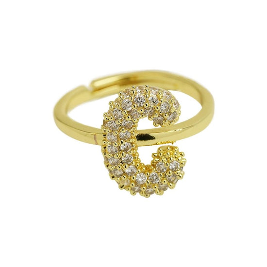 Balloon Bubble Cute 26 English Letters Open Ring $20.04 Dana Fashion Color: Gold Ring C Size: Adjustable Opening Women's Accessories Product information: Type: Opening Process: Electroplating Color: gold ring A, gold ring B, gold ring C, gold ring D, gold