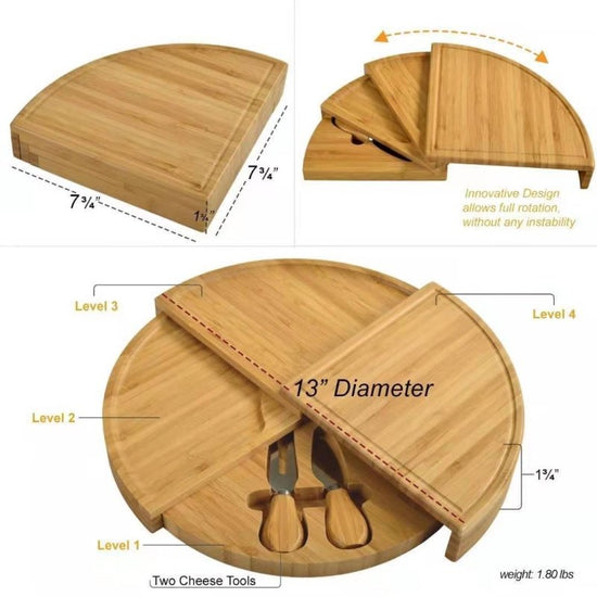 Bamboo Drawer Cheese Knife Bread Fruit Snack Plate $189.50 Dana Fashion style: Two knives Dana's Kitchen Product information: Material: Bamboo Shape: two knives, three knives Style: modern and simple Size: see picture Color: yellow Packing list: Bamboo Di