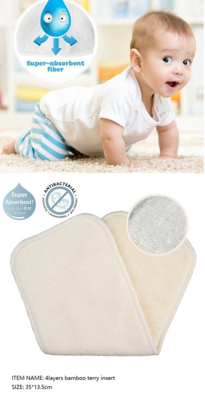 Bamboo Fiber Changing Mat Baby Diaper Diaper Insert Pad $34.64 Dana Fashion style: A Baby & Mother Product information: Series: Cloth diapers Applicable age: Freshmen 3 months 6 months 9 months 12 months 2 years old A: 5 packs Packing list: 1X changing pa