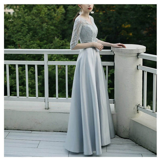 Banquet Party Elegant Evening Dress Women $98.50 Dana Fashion Color: Sky Blue Size: L Women's clothing Product information: Color: sky blue, brown, Milky White, peacock blue, red, dark red Sleeve type: sleeveless Main fabric composition: Polyester Waist T