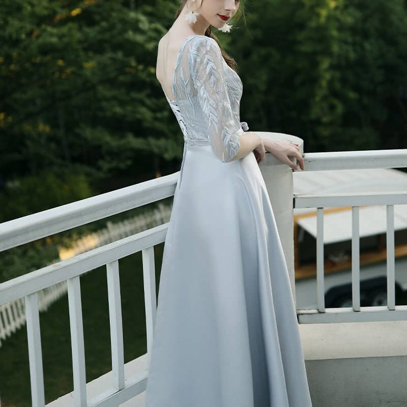 Banquet Party Elegant Evening Dress Women $98.50 Dana Fashion Color: Beige Size: L Women's clothing Product information: Color: sky blue, brown, Milky White, peacock blue, red, dark red Sleeve type: sleeveless Main fabric composition: Polyester Waist Type