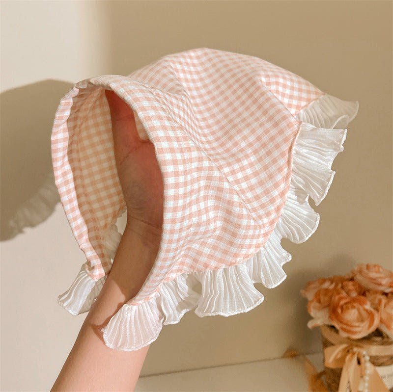 Baotou Kerchief Cap Pastoral Style Zhou Also Headdress With Same Kind Women $15.00 Dana Fashion Color: Pink And White Plaid Women's Accessories Product information: Baotou tam-o'-shanter pastoral style weekly headdress and similar women Processing Technol