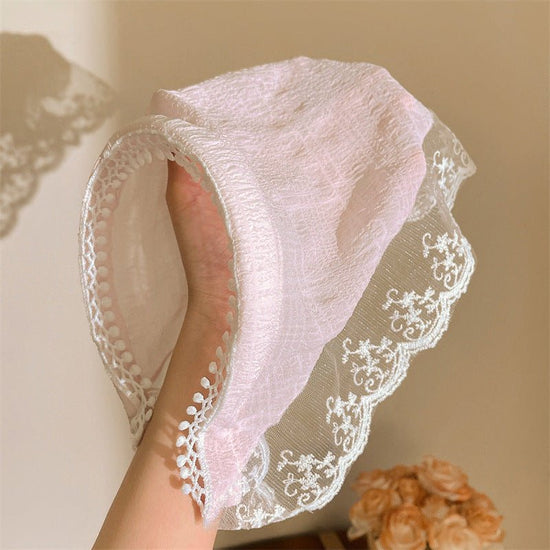 Baotou Kerchief Cap Pastoral Style Zhou Also Headdress With Same Kind Women $15.00 Dana Fashion Color: Apricot Pink Women's Accessories Product information: Baotou tam-o'-shanter pastoral style weekly headdress and similar women Processing Technology: kni