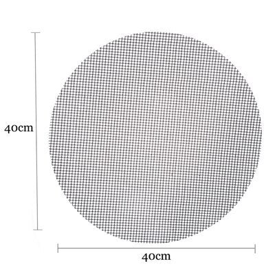 Barbecue Non-Stick Wire Mesh Grilling Mat Reusable Cooking Grilling Mat For Outdoor Activities $11.46 Dana Fashion Size: 40cm quantity: 1pcs Dana's Kitchen Overview： 1. It is coated with high-quality Teflon with a glass fiber cloth. It has excellent anti-