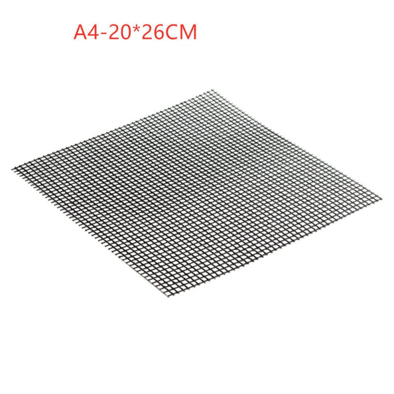 Barbecue Non-Stick Wire Mesh Grilling Mat Reusable Cooking Grilling Mat For Outdoor Activities $15.96 Dana Fashion Size: 1Packet quantity: 6pcs Dana's Kitchen Overview： 1. It is coated with high-quality Teflon with a glass fiber cloth. It has excellent an