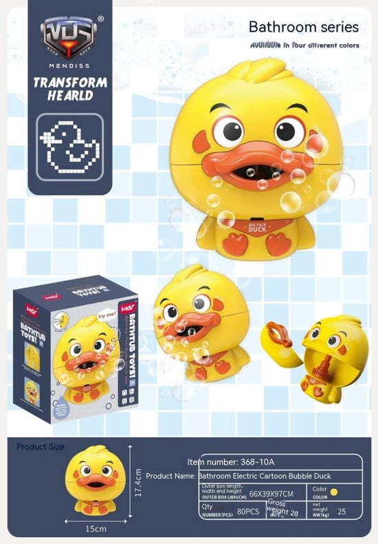 Bathroom Electric Cartoon Bubble Duck One-click Start Continuous Bubble Parent-child Interactive Water Toy $27.23 Dana Fashion Color: Chinese Toys & Hobbies Product information: Ability Training: emotion, vision, intelligence development, crawling, hand-b