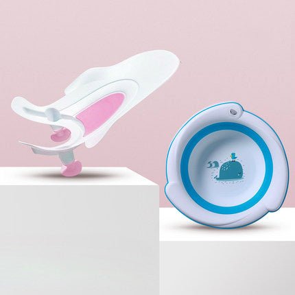 Bathtub baby $85.41 Dana Fashion Color: Blue Baby Clothing Product information: Color: Fresh blue, elegant powder Applicable age: Newborn to 18 months (weight ≤ 15kg) Material: TPR+PP Size: 50*34*18cm The 4-way card slot on the back is suitable for almost