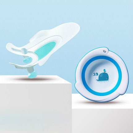 Bathtub baby $85.41 Dana Fashion Color: Blue Baby Clothing Product information: Color: Fresh blue, elegant powder Applicable age: Newborn to 18 months (weight ≤ 15kg) Material: TPR+PP Size: 50*34*18cm The 4-way card slot on the back is suitable for almost