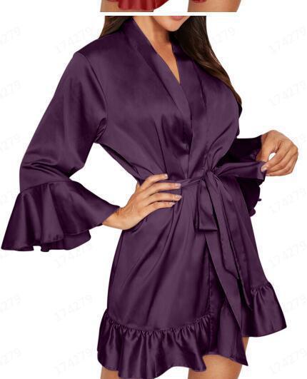 European And American Lace Up Ruffles Nightgown Women - Dana Fashion