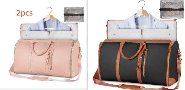 Large Capacity Travel Duffle Bag Women's Handbag Folding Suit Bag Waterproof Clothes Totes - DanaFashionstore