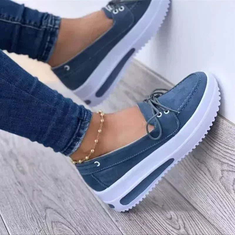 Casual Shoes Fashion Platform Heel Platform Peas Loafers - DanaFashionstore