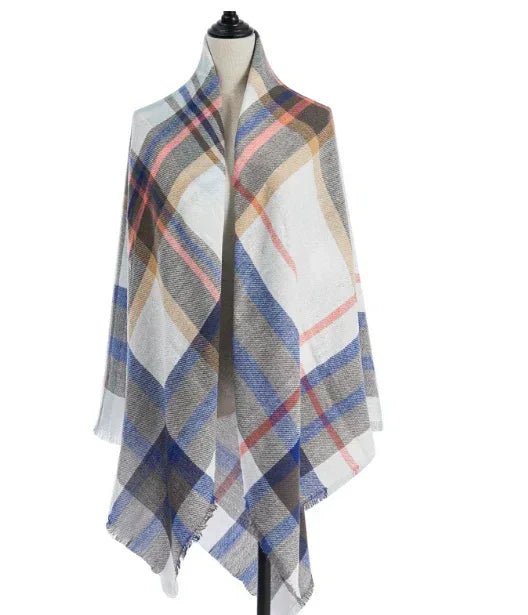 Women's Cashmere-like Plus-sized Double-sided Qicaigei Scarf Shawl - DanaFashionstore