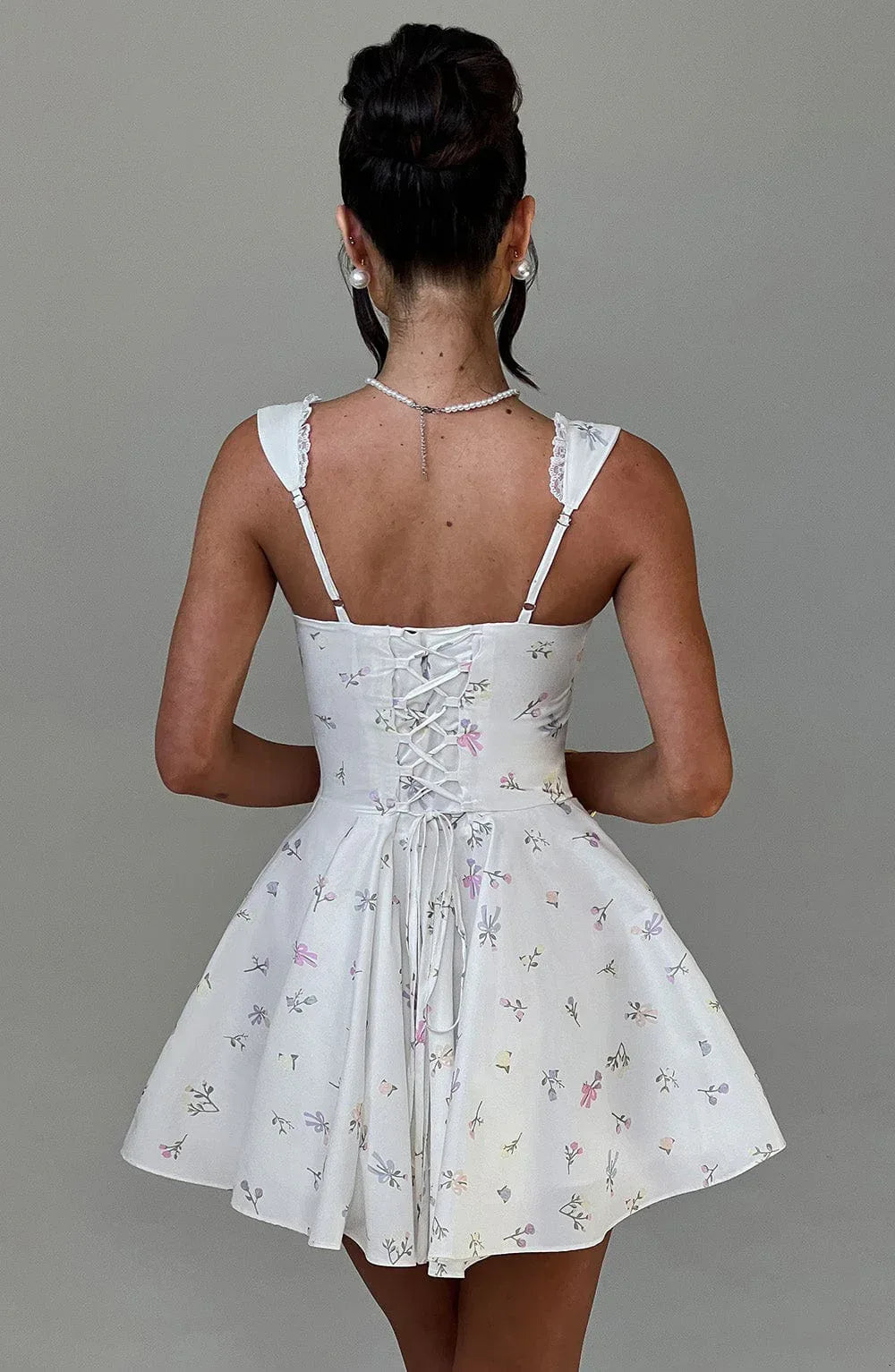 Tailored Backless Dress Women 2026 - Floral High Waist Summer Dress - DanaFashionstore
