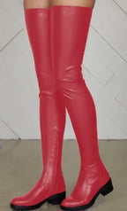 New Women's Long-tube Elastic Low-heel Boots - DanaFashionstore
