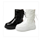 Women's Thick And Velvet Cotton Flat-bottomed Thick-soled Ankle Boots - DanaFashionstore