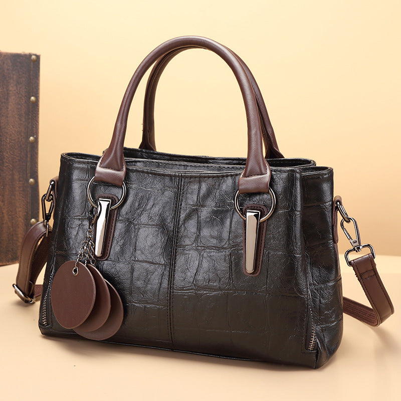 New Retro Contrasting Color Large Capacity Bag - Dana Fashion
