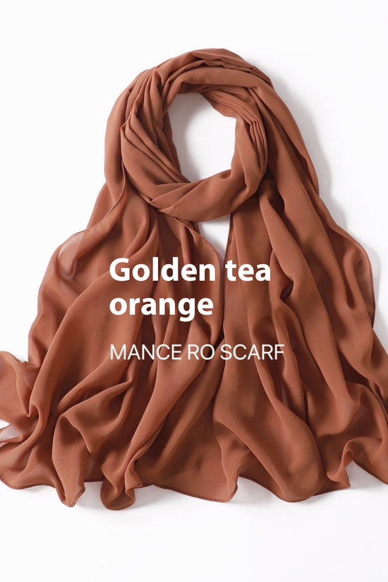 Pure Color Pearl Chiffon Scarf Headcloth Veil Chiffon Scarf